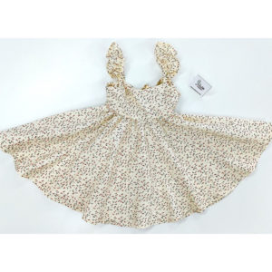 White Floral Twirl Dress